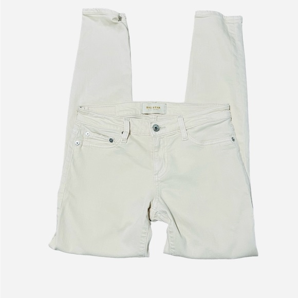 Big Star Alex Skinny Cream Colored Skinny Jeans Size 26S - Picture 1 of 10